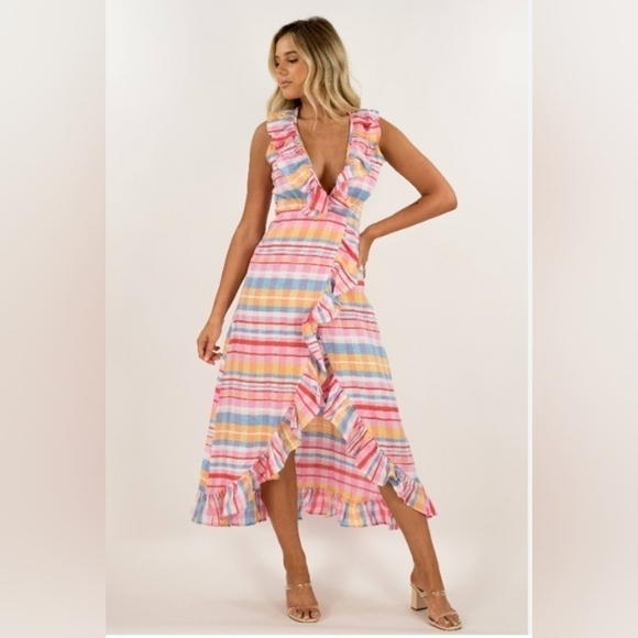 Never a wallflower wrap dress